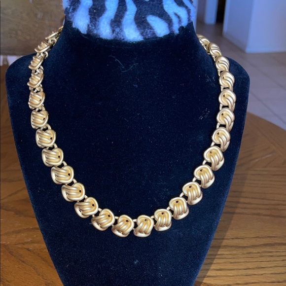 Anne Klein Gold-Tone Knot Necklace